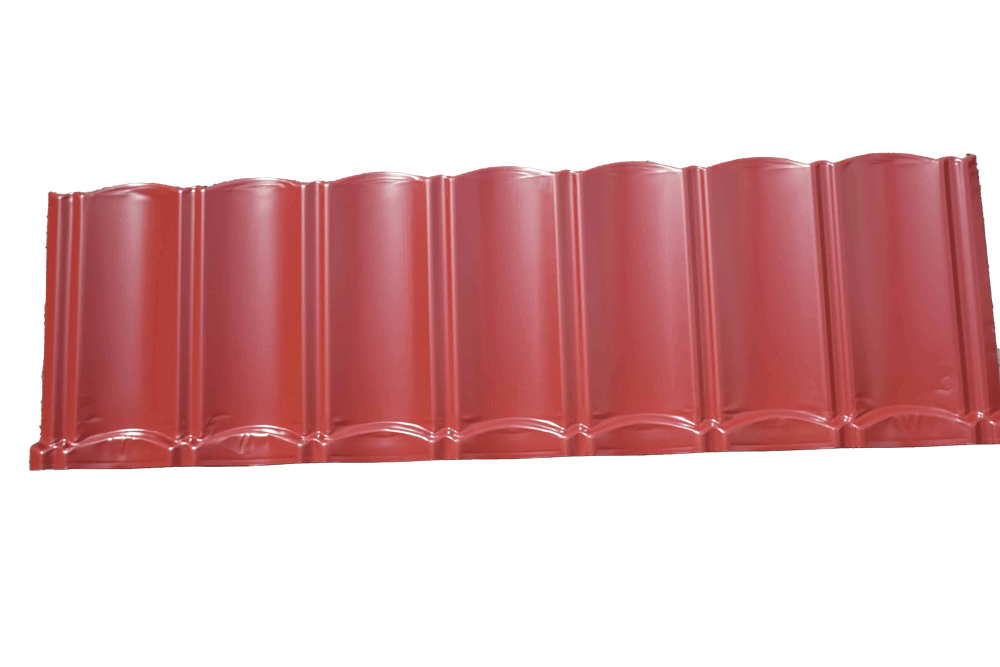 0.40MM RED Eco-friendly continuous Roofing Tile