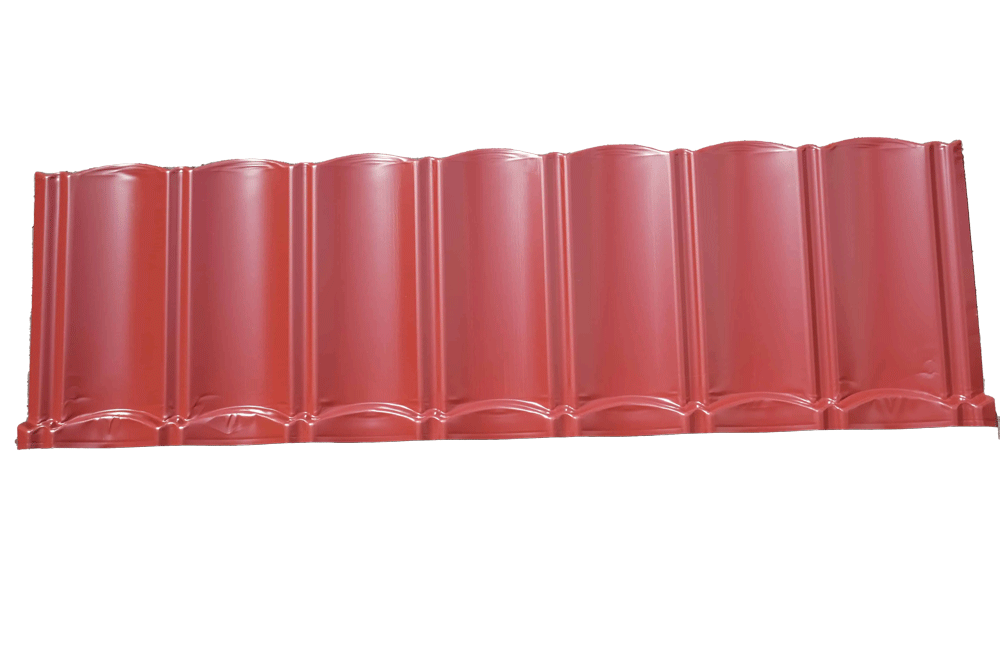 0.40MM RED Eco-friendly continuous Roofing Tile